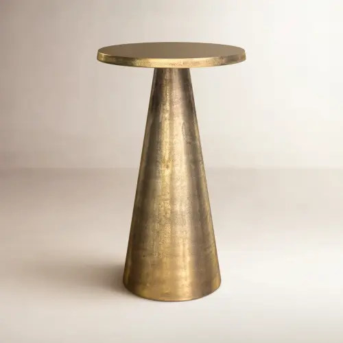Toriane Round Aluminum End Table