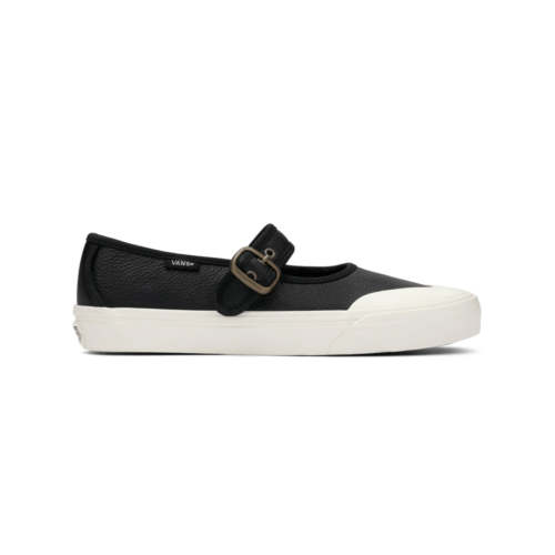 Leather Mary Jane Shoe - Black + White