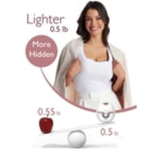Momcozy Breast Pump Hands Free M5, Wearable Breast Pump of Baby Mouth Double-Sealed Flange with 3 Modes & 9 Levels - 24mm, 2 Pack Cozy Red