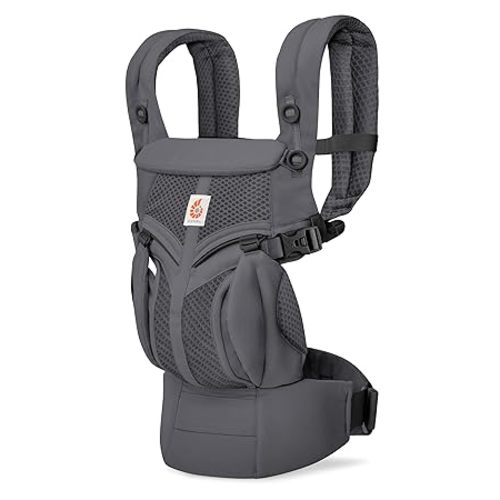 Ergobaby Omni Classic Baby Carrier for Newborn to Toddlers 0-48 Months (7-45 lbs) - 4-Position Breathable Mesh Baby Carrier with Ergonomic Support - One Size