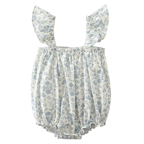 Halilo Baby Girl Floral Romper Summer Cotton Birthday Infant Clothes Baby Girl Romper