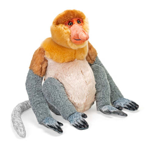 Wild Republic Artist Collection Proboscis Monkey Stuffed Animal - 15" - Wild Republic