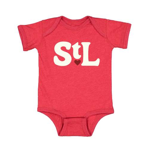 STL Heart Baby Onesie