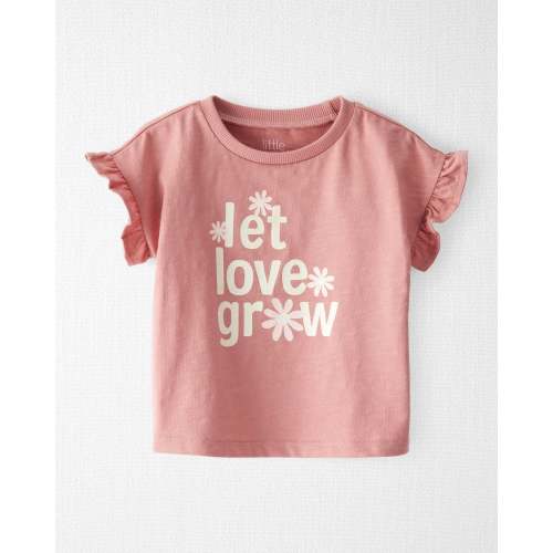 Baby Organic Cotton Let Love Grow Flutter Tee - Little Planet | Carter's