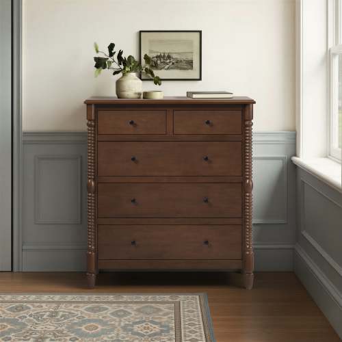 Vivienne 5-Drawer Solid Wood Dresser | Walker Edison
