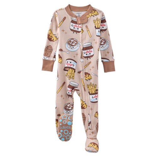 Cruz One-Piece Organic Cotton Footie Pajamas, 12M