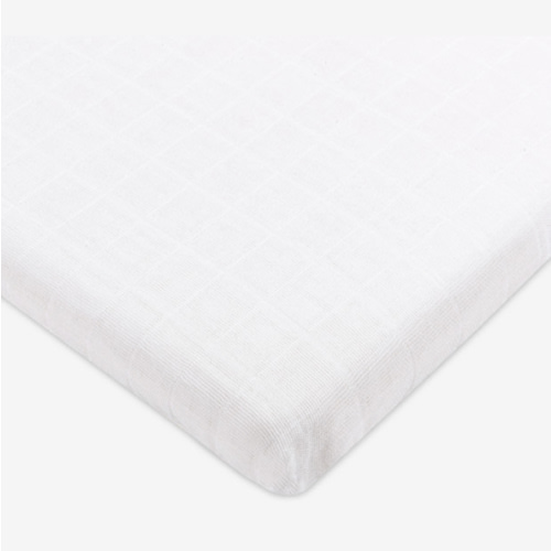 Babyletto All-Stages Bassinet Sheet in GOTS Certified Organic Muslin Cotton