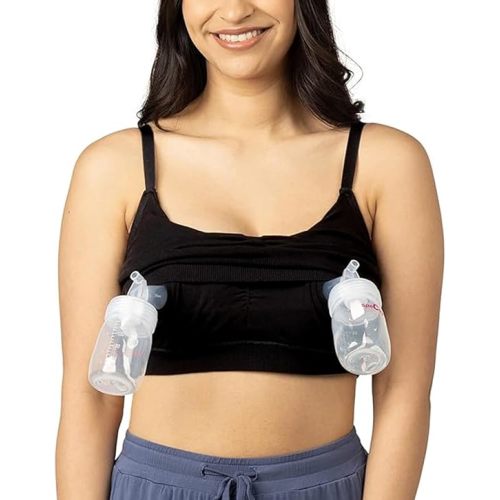 Kindred Bravely Sublime Hands Free Pumping Lounge & Sleep Bra, Nursing Bra | Adjustable straps, wire free & unpadded design. Compatible with all standard and wearable breast pumps
