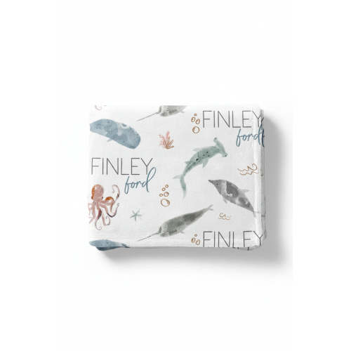 Sea Life Personalized Toddler Blanket