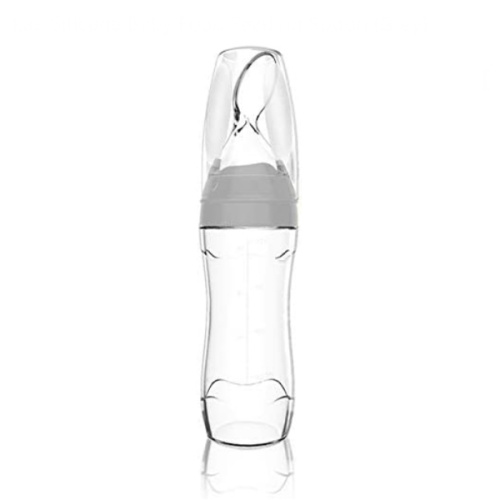 Haakaa Silicone Baby Food Feeding Spoon (Grey)
