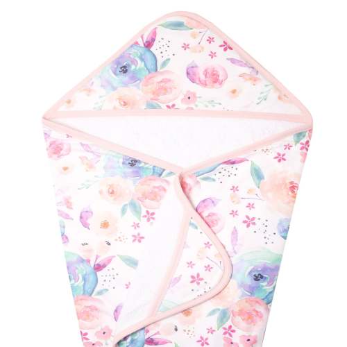 Premium Baby Knit Hooded Towel - Bloom