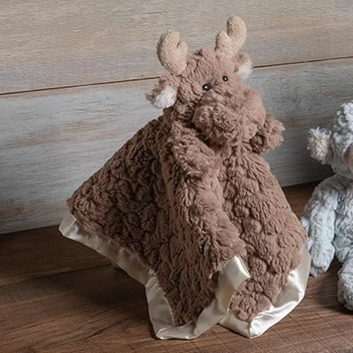 Mary Meyer Baby Lovey Putty Nursery Newborn & Toddler Boys and Girls Security Blanket Stuffed Animal Soft Snuggle Toy, 13 x 13-Inches, Moose
