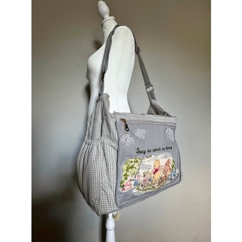 Vintage-Inspired Brand new Winnie the Pooh Diaper Bag – Large & Custom Made