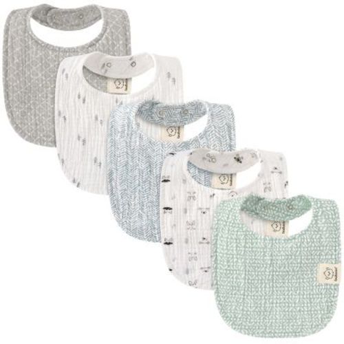 KeaBabies Lyra Muslin Baby Bibs for Drooling and Teething, 5-Pack Soft Cotton Bibs for Baby Boy, Baby Girl, 0-36 Months (Nordic)