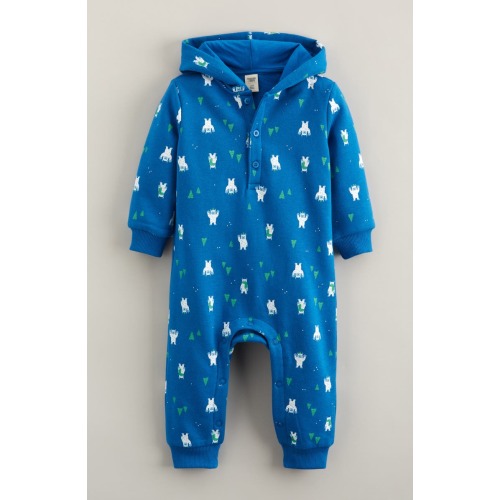 Cozy Hooded Romper, 6M