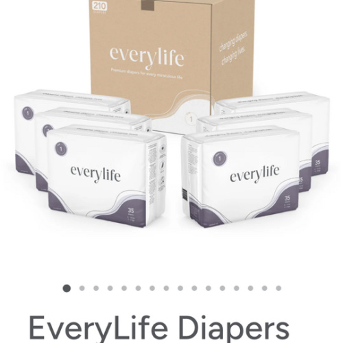 SIZE 1 Safest Non-Toxic Diapers for Sensitive Skin | Everylife – EveryLife
