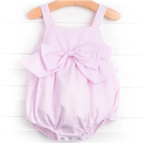 Amy Bubble, Pink Seersucker – Stitchy Fish