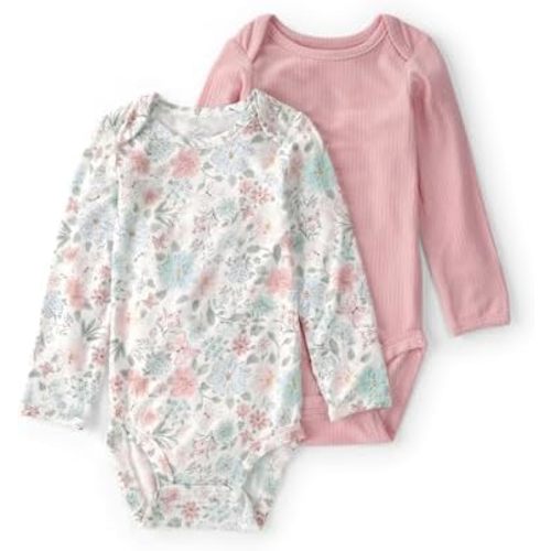 Carter's baby-girls Purelysoft 2-pack Long Sleeve Bodysuit