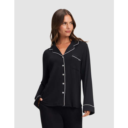 Women's Bamboo Stretch-Knit Long Sleeve Pajama Top TALL