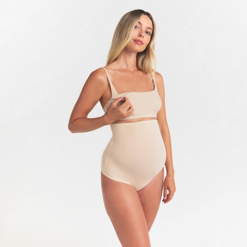 FITS EVERYBODY MATERNITY NURSING SCOOP BRALETTE | SAND | SKIMS