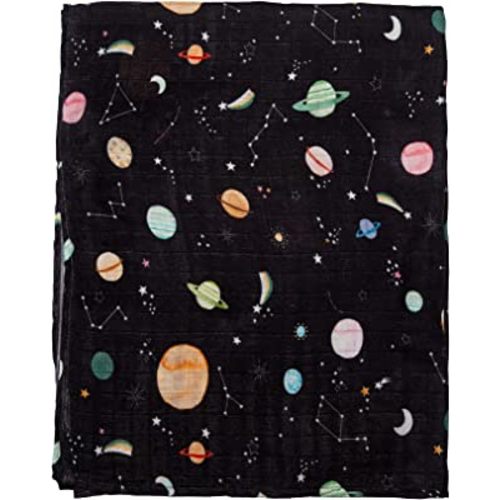 Loulou Lollipop Soft Baby Swaddle Blanket Muslin Wrap Receiving Blanket for Newborn to Toddler Girl and Boy, Large 47” by 47” - Planets…