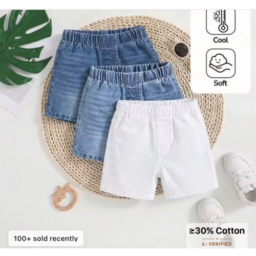 Baby Boys Lightweight Washed Soft Casual Fashionable Denim Shorts, Spring/Summer | SHEIN USA