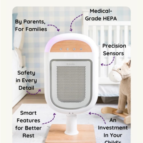 Sereniby Medical-Grade Nursery Purifier with SafeFlow™ Technology