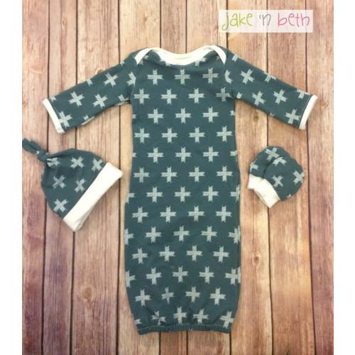 Baby Gown Gender Neutral Newborn Set