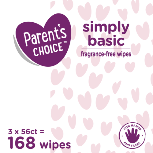 Parent's Choice Simply Basic Aloe Baby Wipes, 3 Flip-Top Packs (168 Total Wipes) - Parent's Choice Simply Basic Aloe Baby Wipes, 3 Flip-Top Packs (168 Total Wipes)