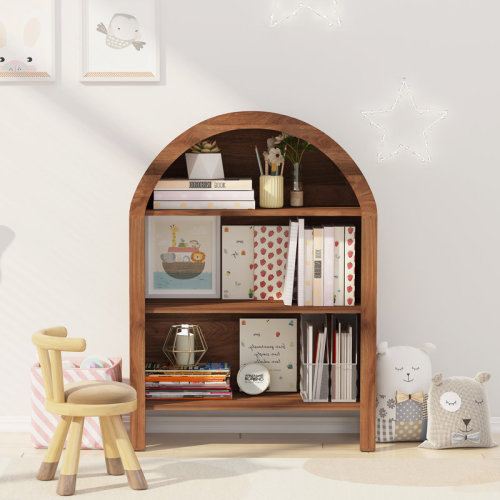 Millwood Pines Euron 43.3" Arched Kids Bookcase & Reviews | Wayfair