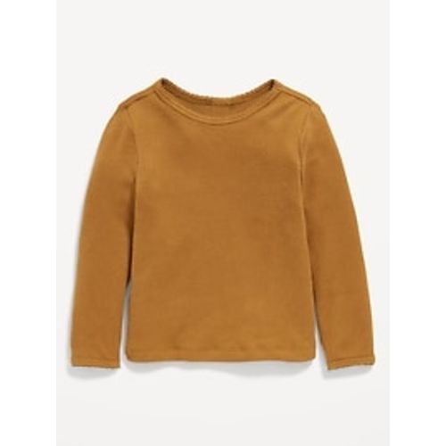 Cozy Long-Sleeve Waffle-Knit T-Shirt for Toddler Girls | Old Navy