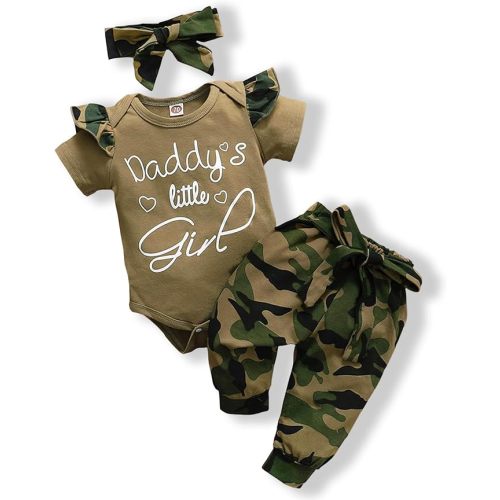 Baby Girl Clothes Set Ruffle Romper Top Girl Pants Newborn Toddler Baby Fall Winter Outfit