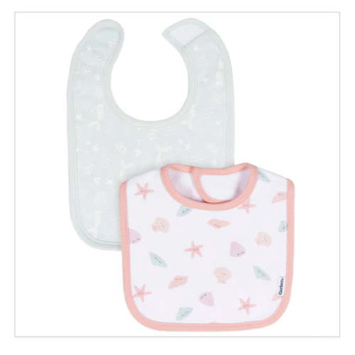 2-Pack Baby Girls She Sells Sea Shells Dribbler Bibs – Gerber Childrenswear