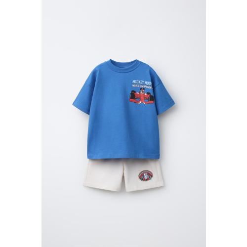 MICKEY MOUSE © DISNEY T-SHIRT & BERMUDA JOGGING SET - Ecru | ZARA United States