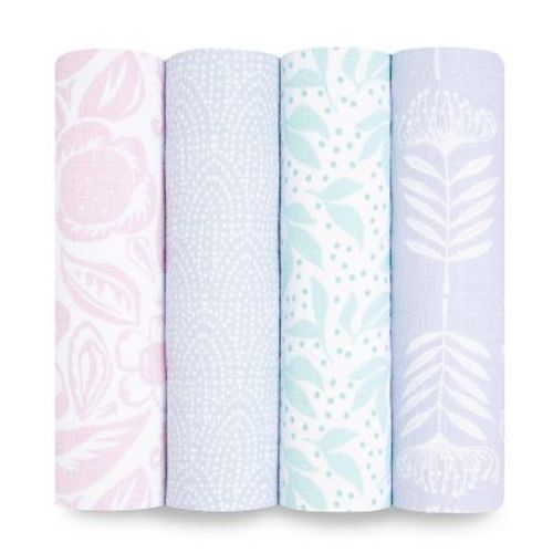 aden + anais essentials Muslin Swaddle Blankets - 4pk