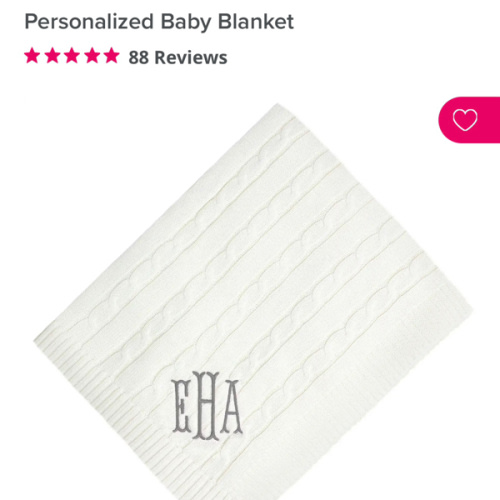 Personalized Baby Blanket
