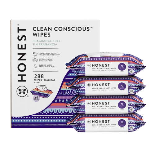 The Honest Company, Clean Conscious Wipes, Mosaico Mistico, 288 Count