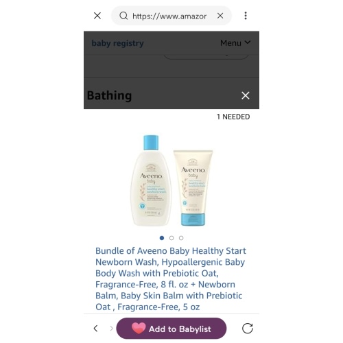 Amazon: Baby Registry