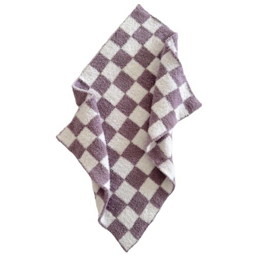 Phufy® Bliss Checkerboard Mini Blanket | Violet
