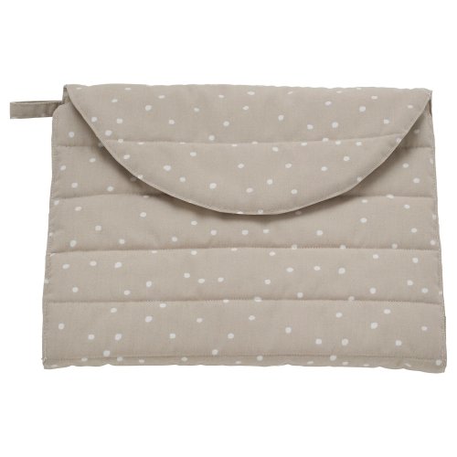 LEN Babycare mat - beige/dot pattern foldable 70x35 cm (27 1/2x13 3/4 ")