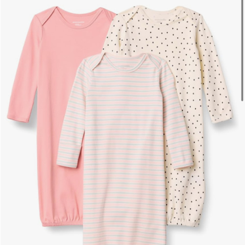 Amazon Essentials Unisex-Baby Long Sleeve Sleeper Cotton Gown