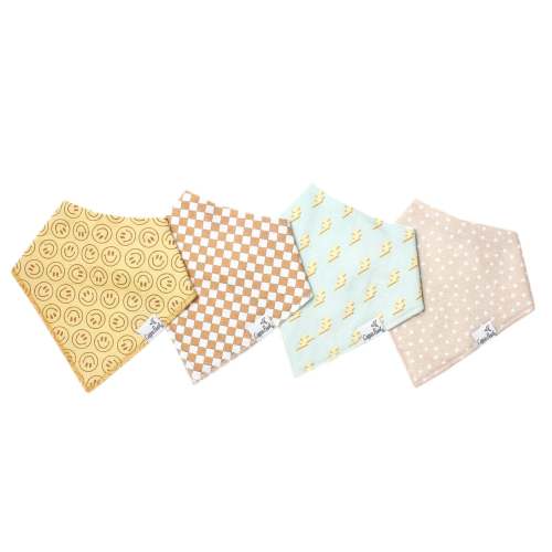 4pc Vance Banana Bib Set