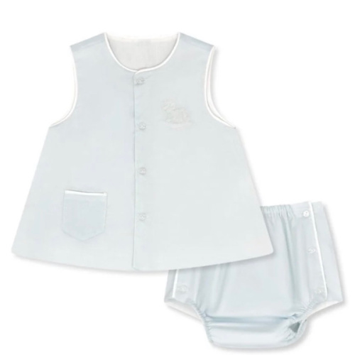 Mason Diaper Set - Blessings Blue, Rocking Horse