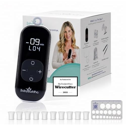 Breast Pump 2.0, Primary Breast Pump, Electric, Portable, Travel Hands-Free | BabyBuddha Wearable Pump with Soft Stimulation Mode, Hospital Grade, 3 Modes, 21 Suction Levels, 24mm EasyFit Flange