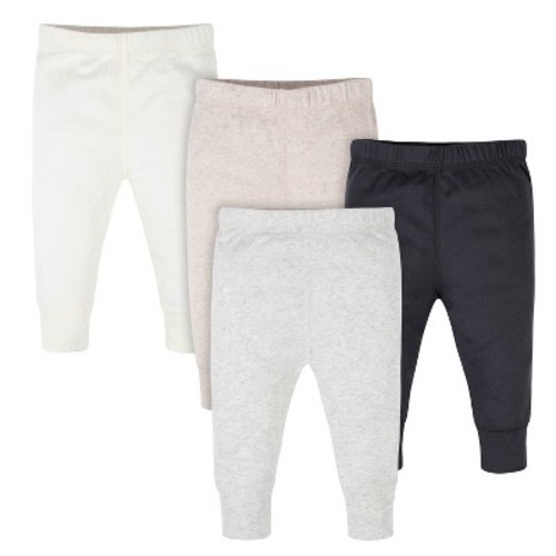 Onesies Brand Baby Neutral Pants, 4-pack, Heather Gray, Color: Gray, Size: 0-3 months