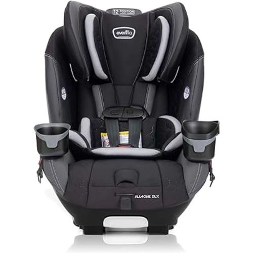 Evenflo EveryFit/All4One 3-in-1 Convertible Car Seat w/Quick Clean Cover (Kingsley Black)