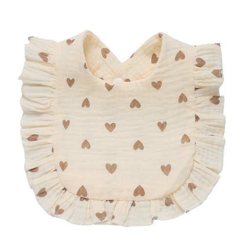 Baby Bib for Boys Girl 0-24Months Breathable Floral Drooling Bib with Hidden Stud Buckle Infant Sleep Teething Bandana