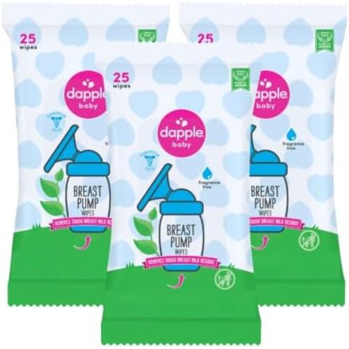 Dapple Baby - Breast Pump Wipes - (3 Pack), 25 Count
