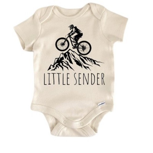 Sender Mountain Bike Newborn Baby Onesie® Bodysuit GS1 Multicolor 0-3M