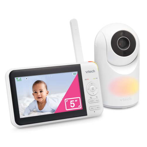 (Open Box) VTech VM5267 Video Baby Monitor with 5" Display and Remote Pan & Tilt Camera
